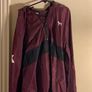 Maroon windbreaker